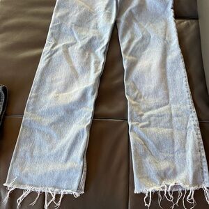 Zara women’s denim jeans and black denim kids (girls) shorts